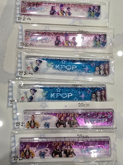 Kpop glittery shaker ruler