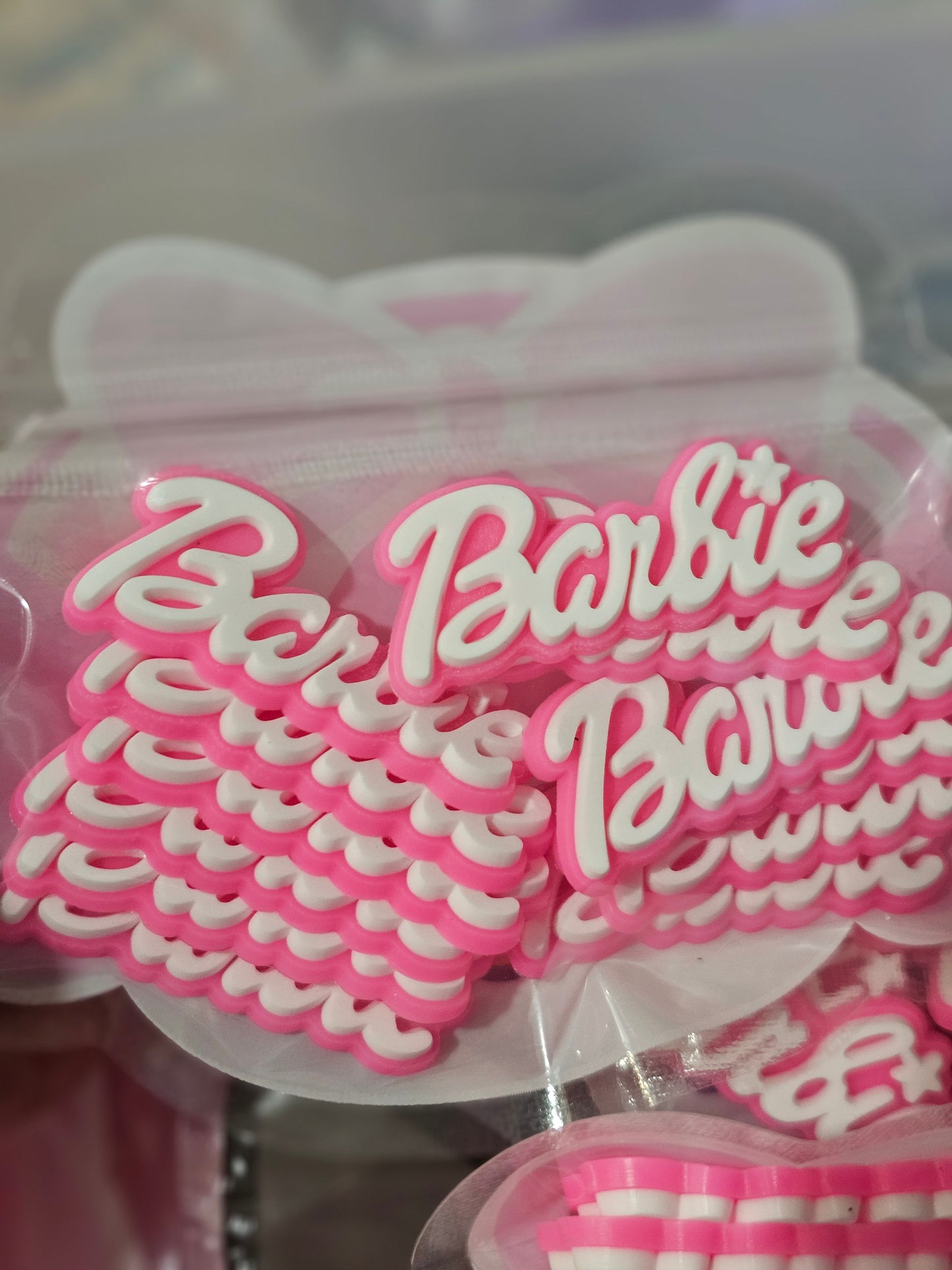 Barbie Pink- Soft Charms set of 12pcs