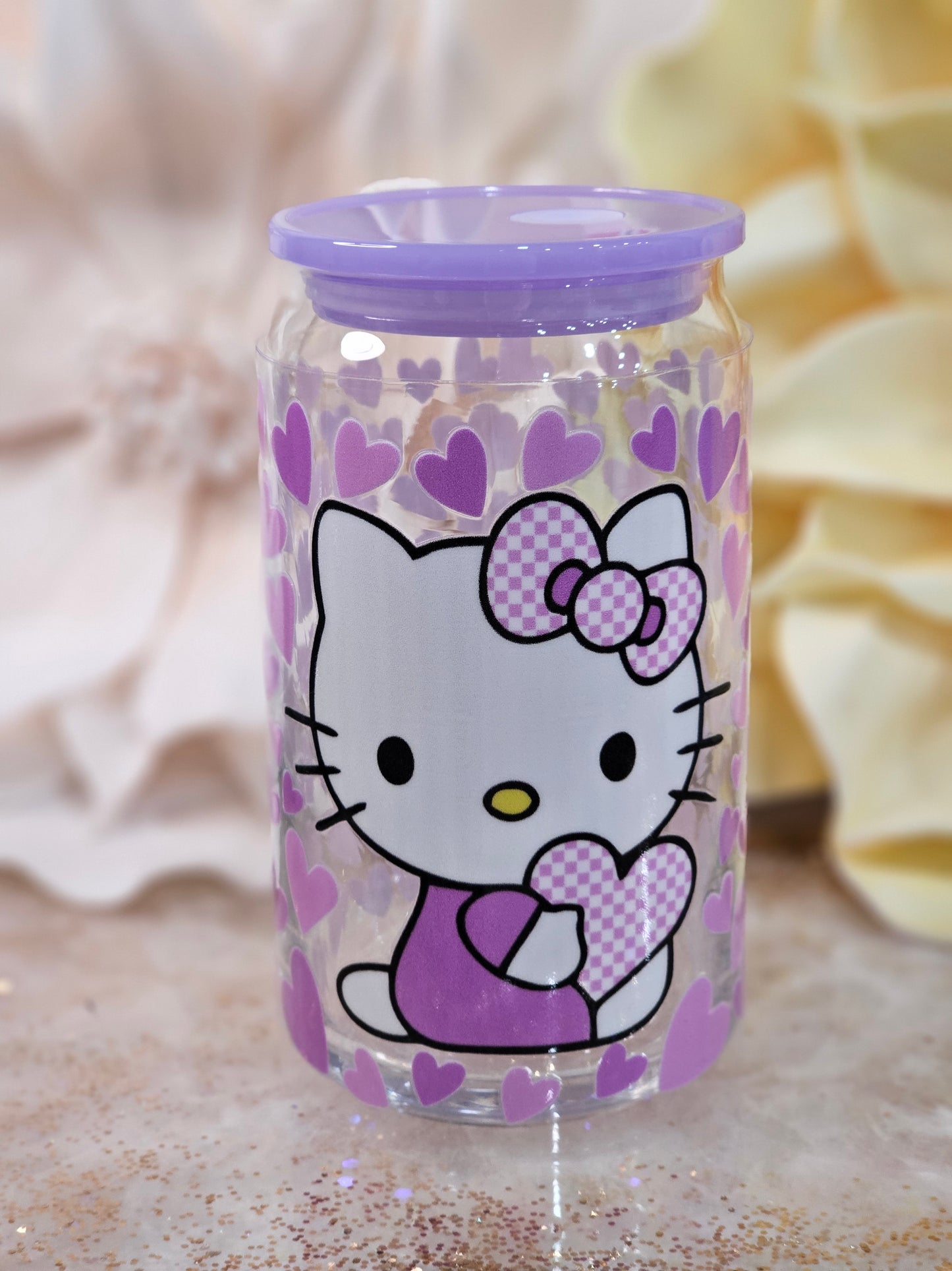 Purple Hello kitty - UV DTF wrap