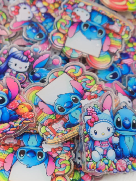 Blue Alien and HK Acrylics- 4cm