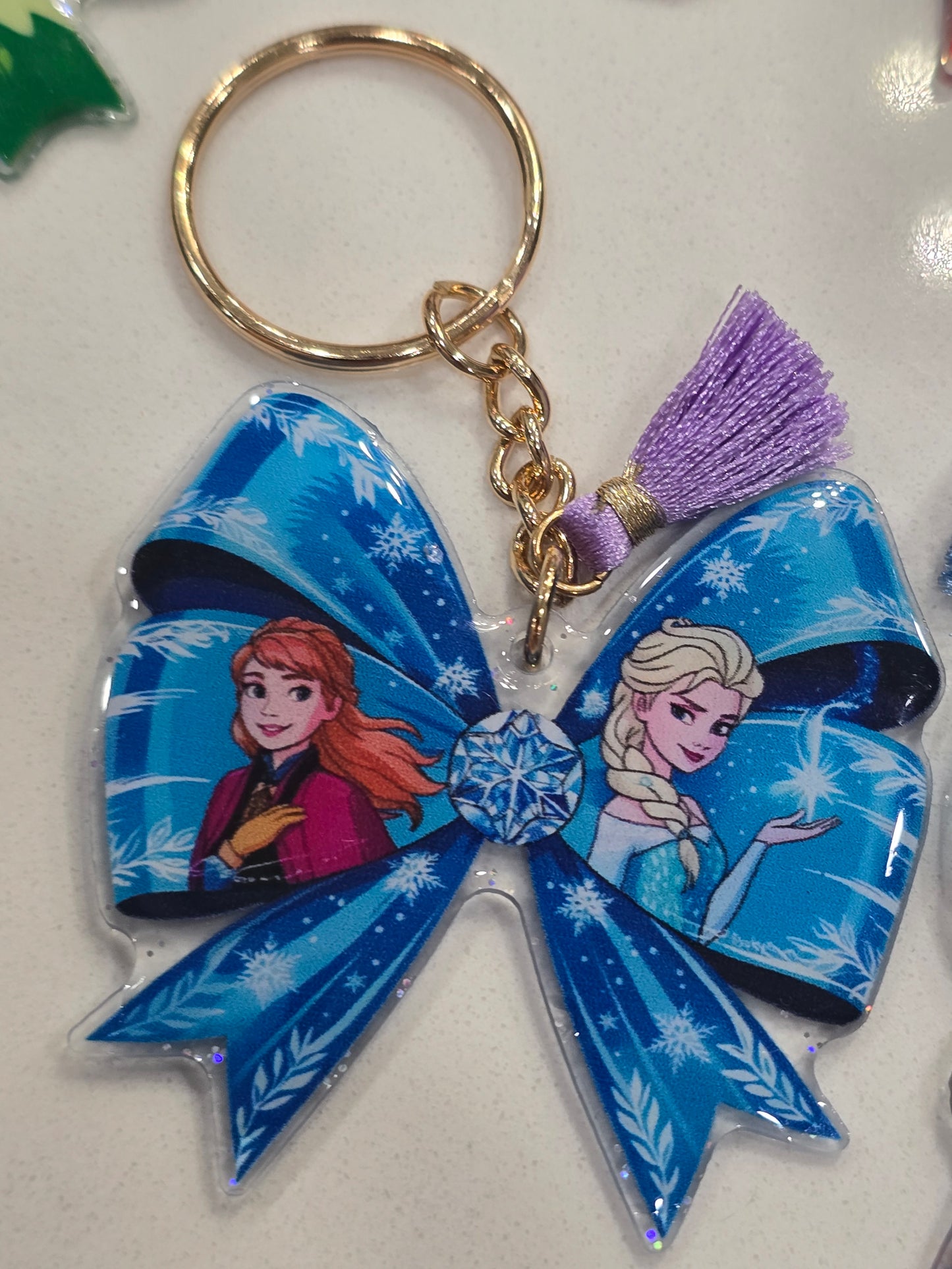 Elsa x Anna - Acrylic laser cut keychain