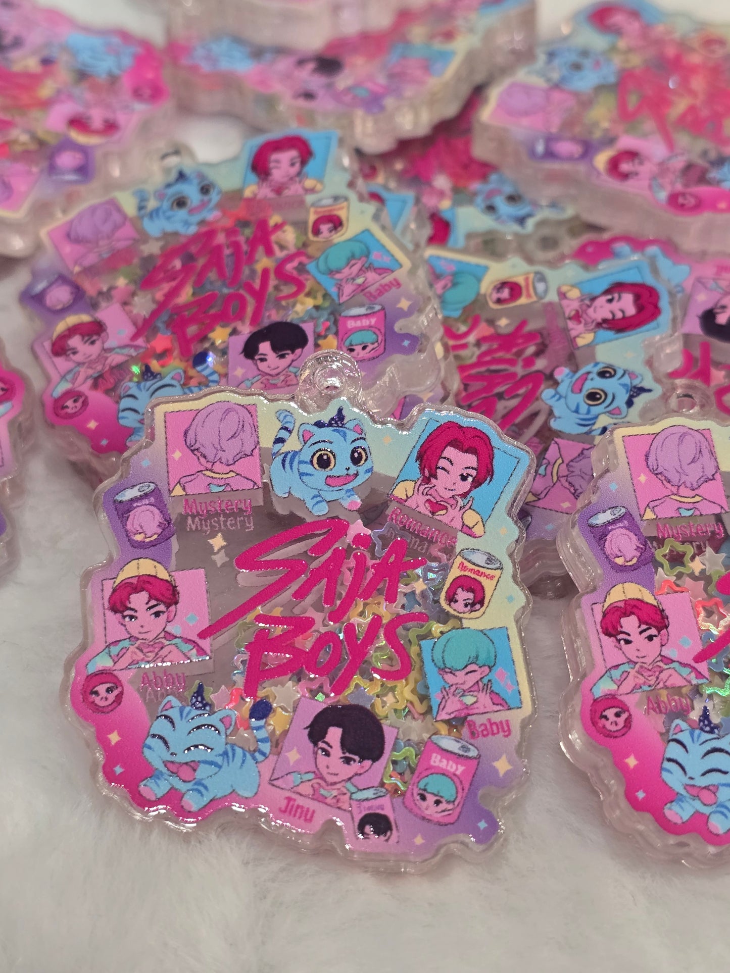 KPDH- Saja boys with cat  Acrylic Shaker