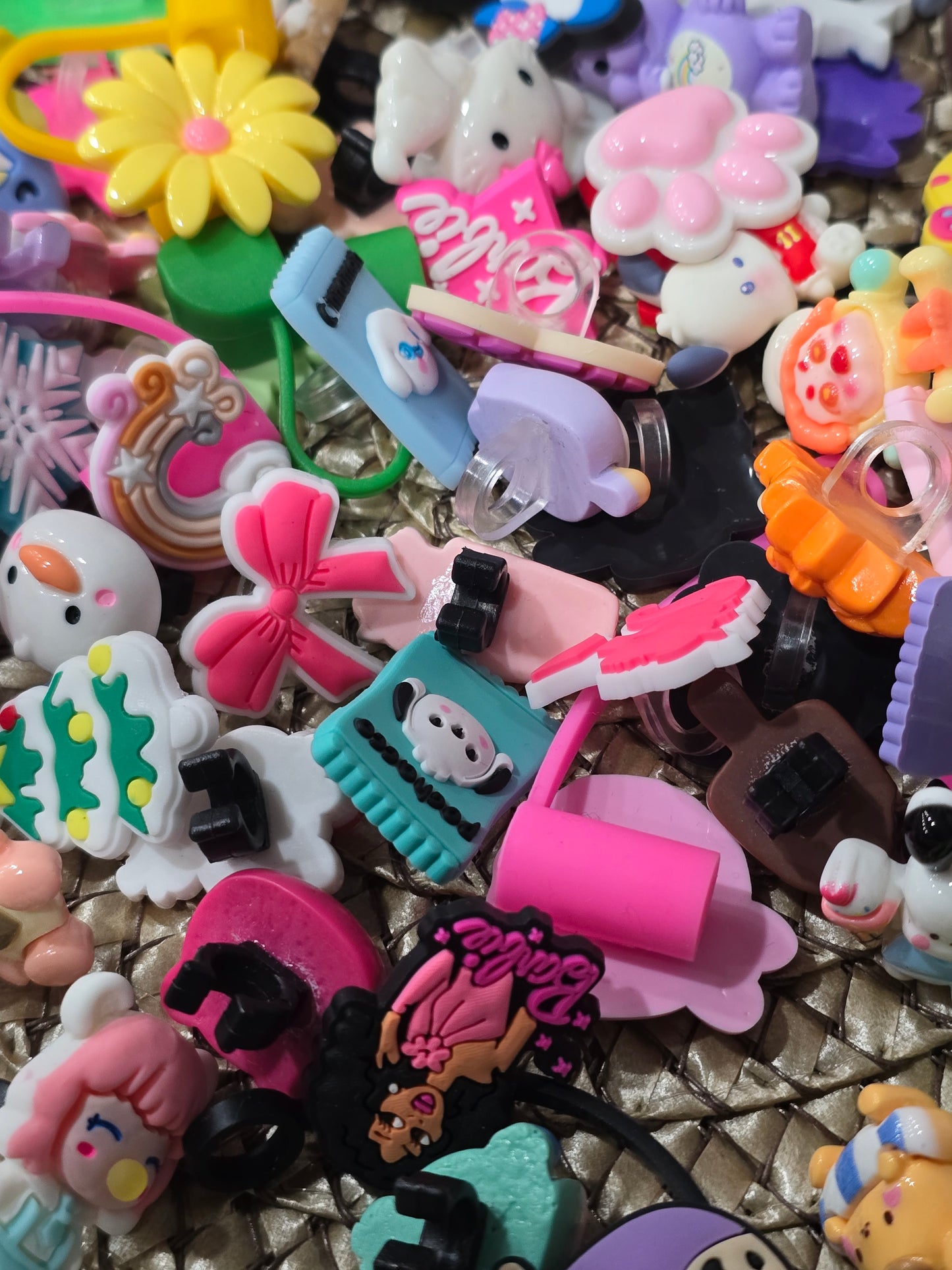 Pen and Straw topper Clearance pack of 60pcs mix