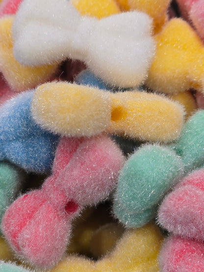 Fuzzy bows beads 16mm