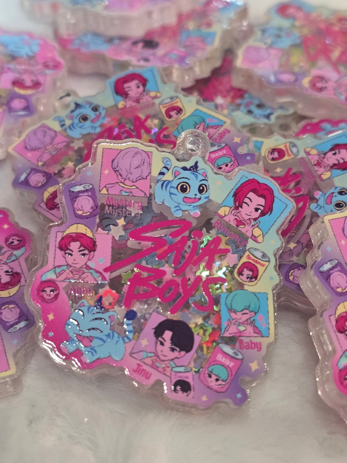 KPDH- Saja boys with cat  Acrylic Shaker