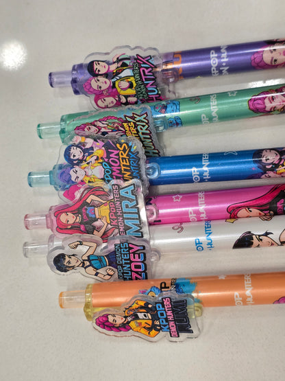 Kpop DeMon HunTer Huntix gel pen set 6pcs