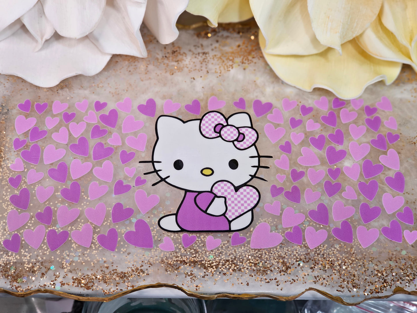 Purple Hello kitty - UV DTF wrap