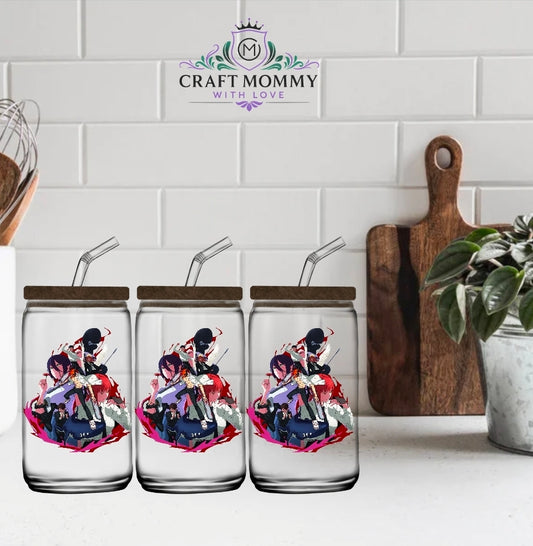 CHAINSAW BOMB GIRL- UV DTF Wrap 16 oz