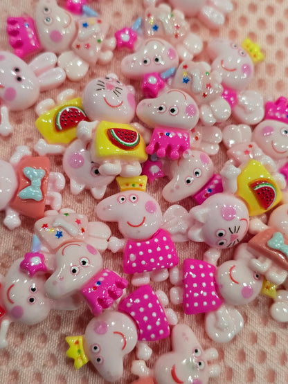 Peppa pig mix charms