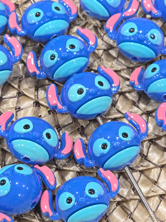 3D Blue Ailen - 5pcs/pack