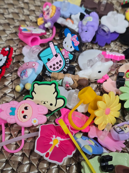 Pen and Straw topper Clearance pack of 60pcs mix