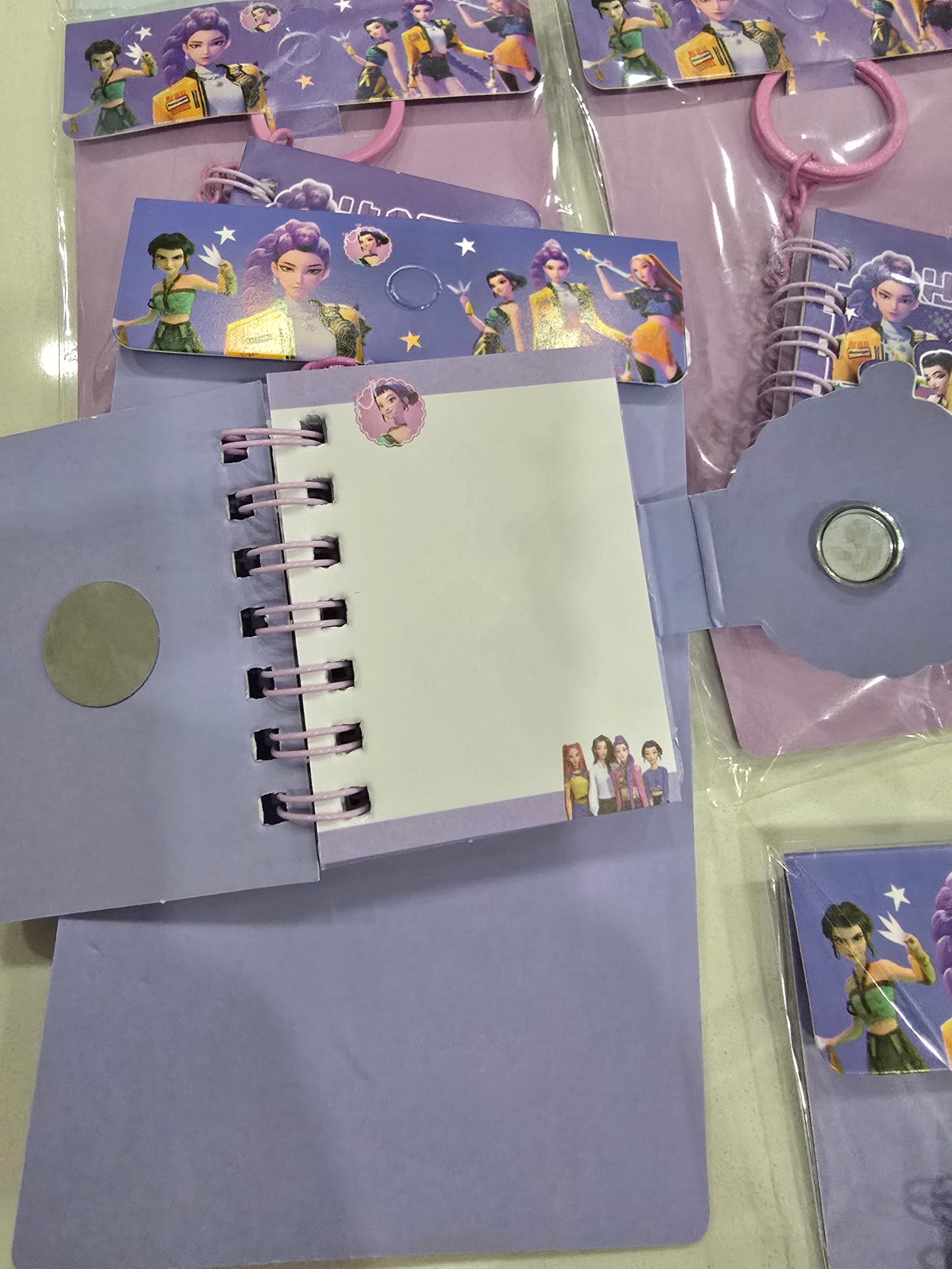 Kp0p Demon Hunter Huntrix Mini Notebook keychain