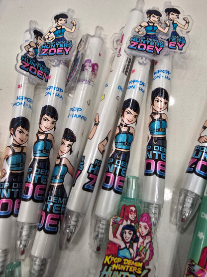 Kpop DeMon HunTer Huntix gel pen set 6pcs