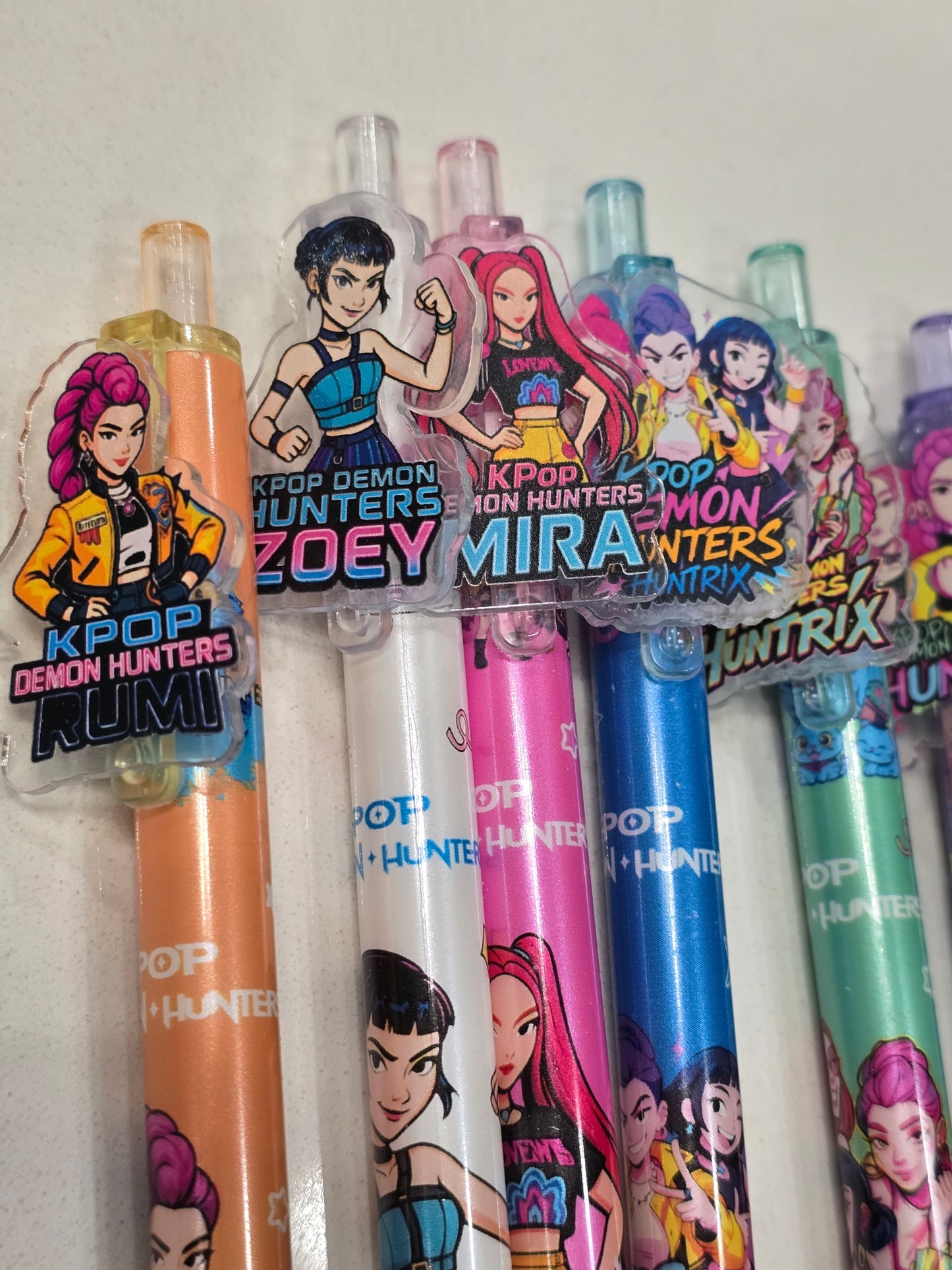 Kpop DeMon HunTer Huntix gel pen set 6pcs