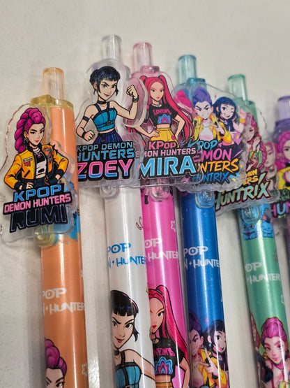 Kpop DeMon HunTer Huntix gel pen set 6pcs