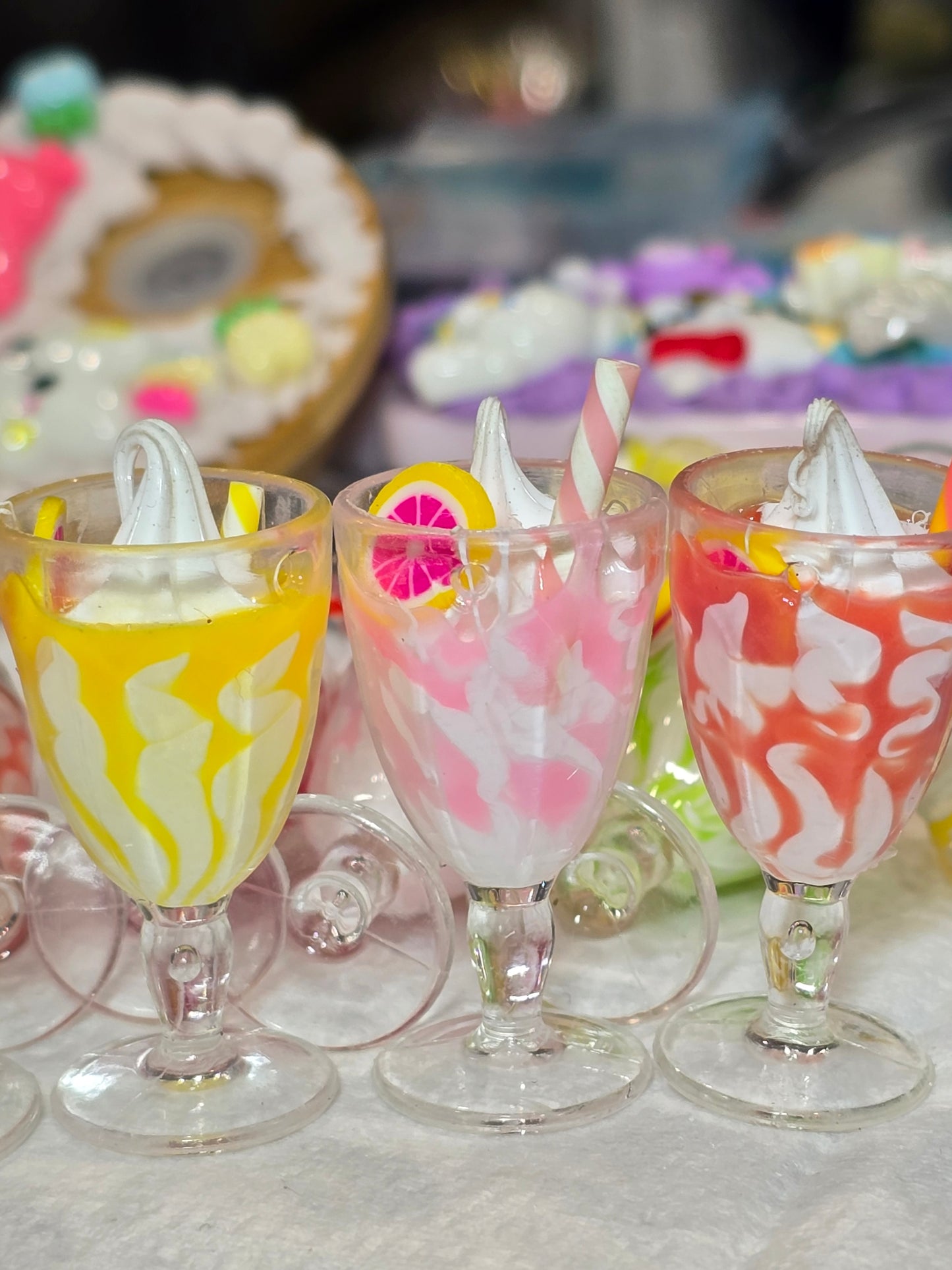 3D Summer Frappe Drinks Charms