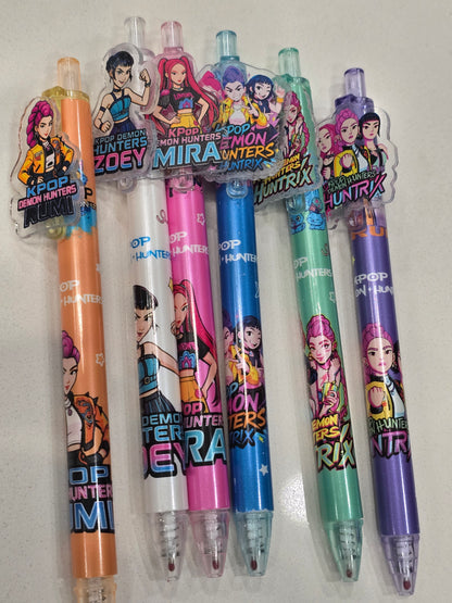 Kpop DeMon HunTer Huntix gel pen set 6pcs