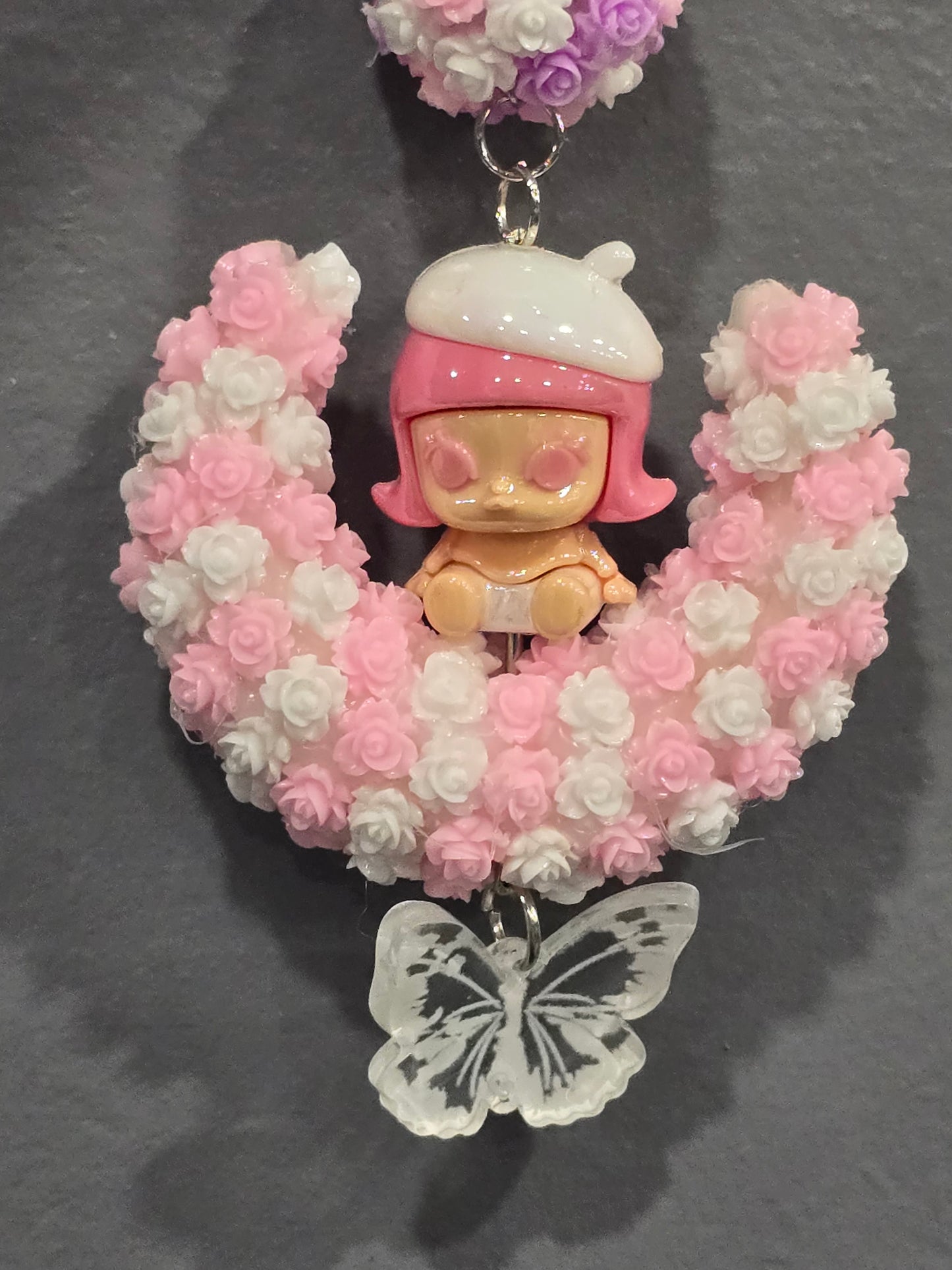 Handmade with love moon  popmart keychain/car chain