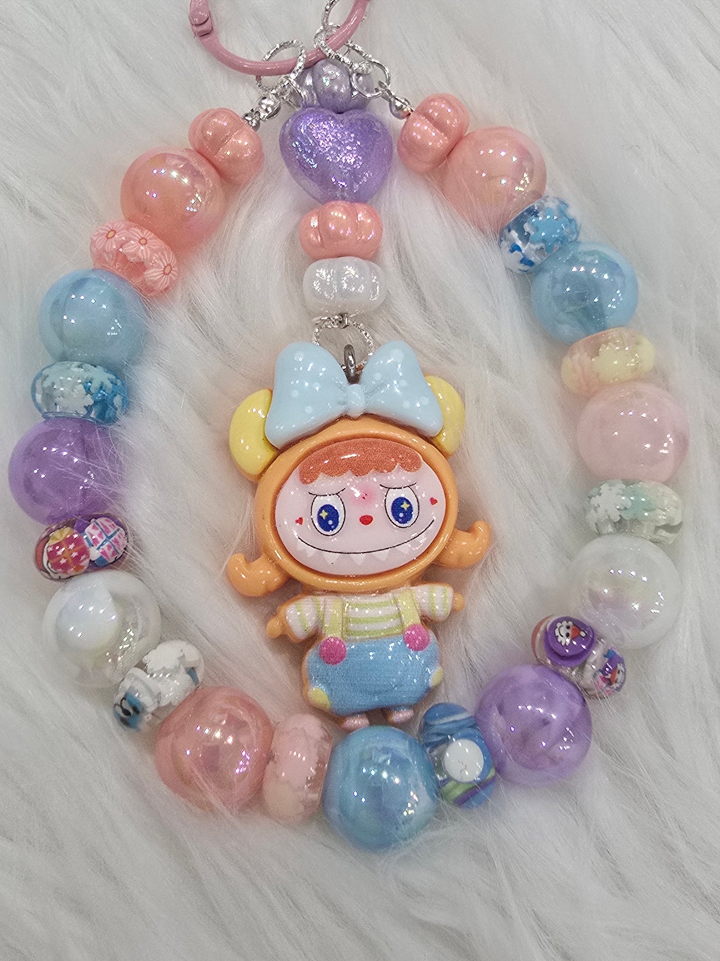 Pastel cute la bubu phone charm