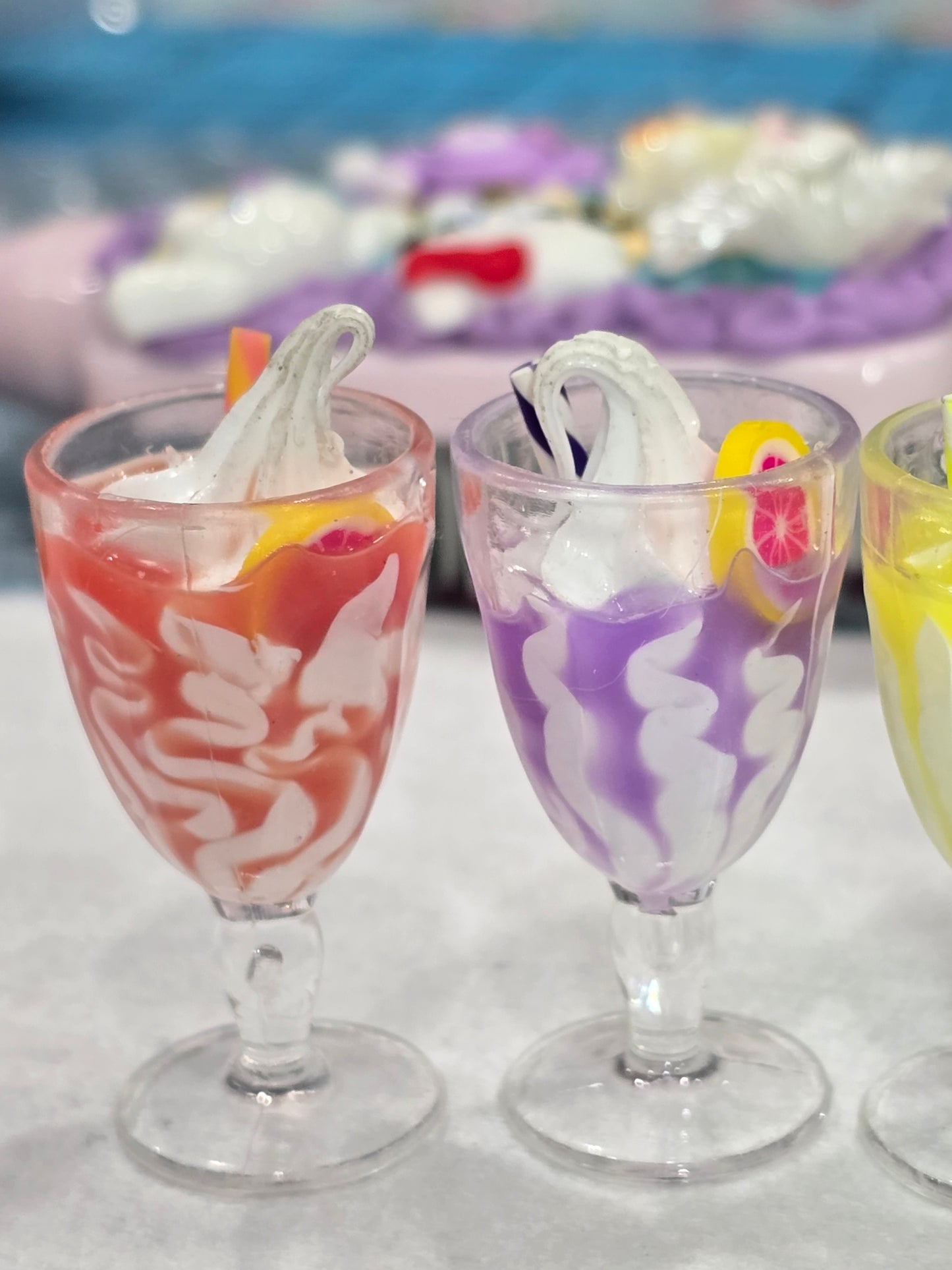 3D Summer Frappe Drinks Charms