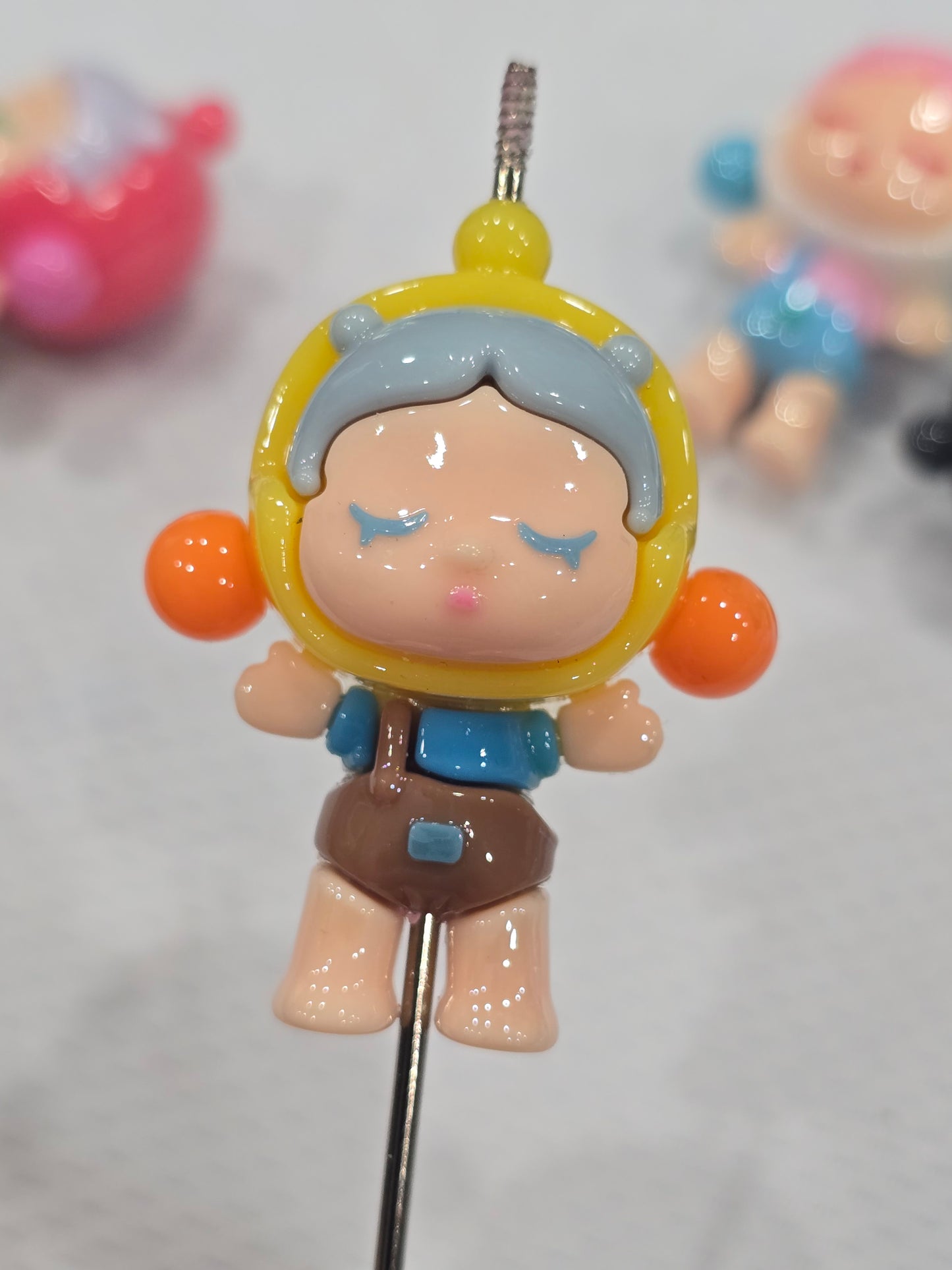 3D Silicon Skull Panda Beads 4 designs/pcs per pack