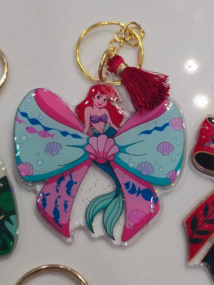 Ariel- Acrylic laser cut keychain