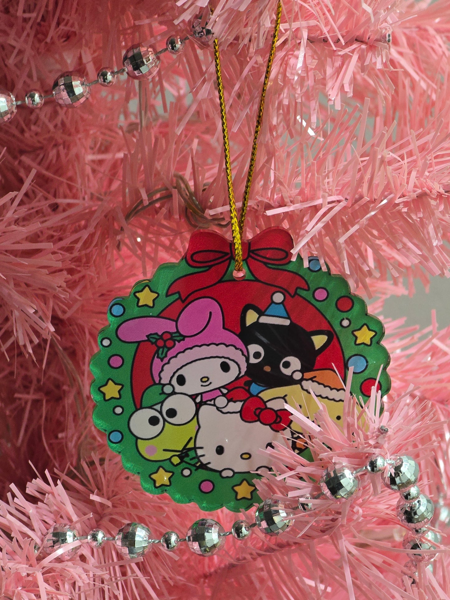 San san Christmas Acrylic Ornaments set