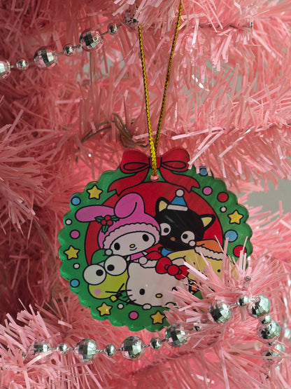 San san Christmas Acrylic Ornaments set