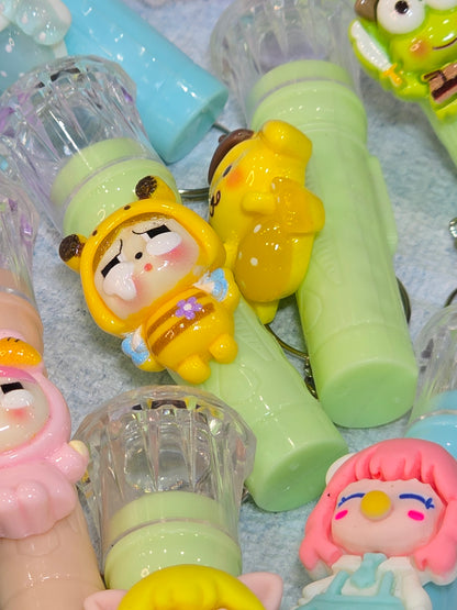 Popmart and Sansan set of 3 mini flashlight