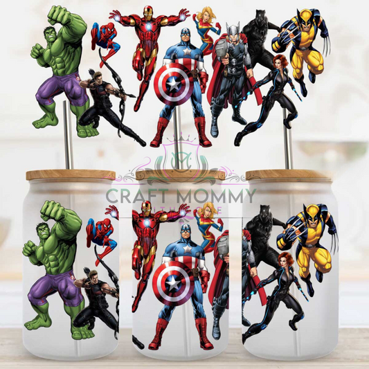 Avengers- UV DTF Wrap 16 oz