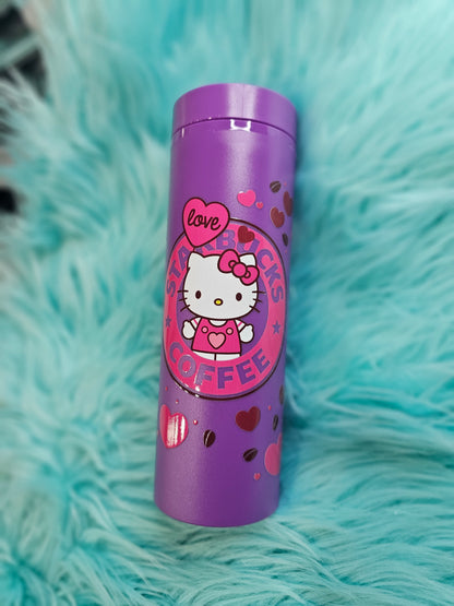 Purple Skinny Tumbler 20 0z Hello kitty