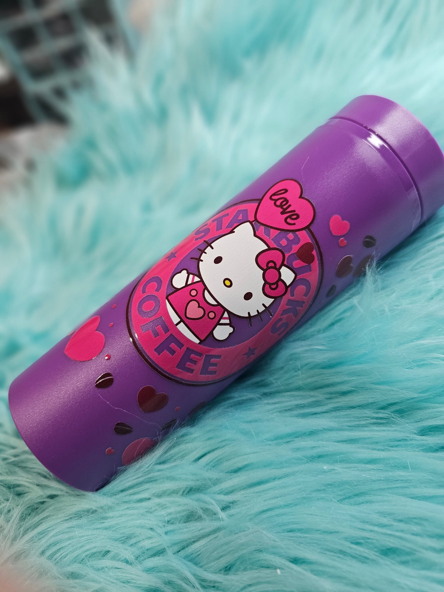 Purple Skinny Tumbler 20 0z Hello kitty