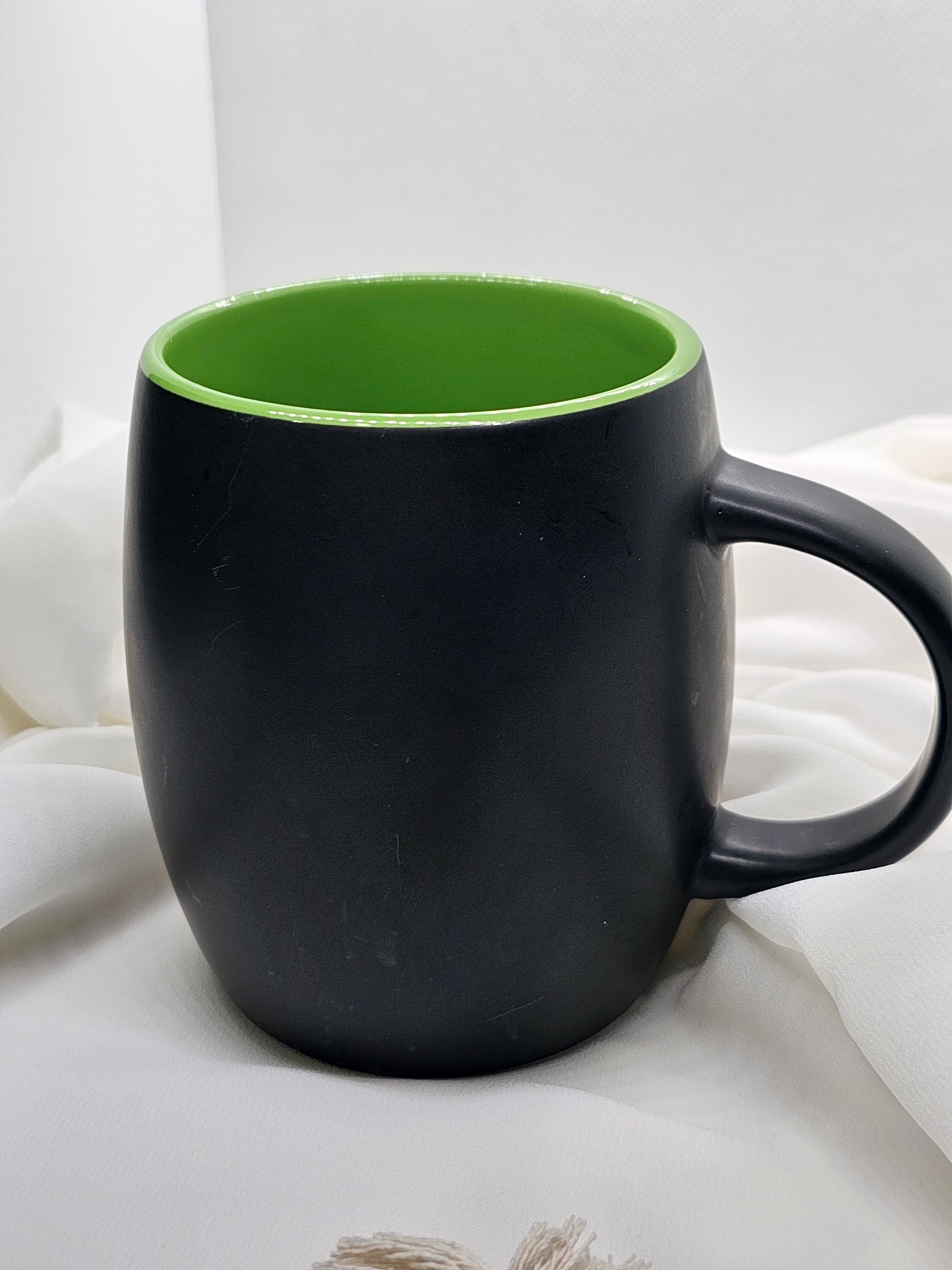 Blank Lime Mug Barrel  14oz