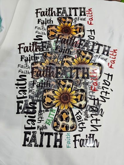 FAITH- DTF Transfer 9 1/2 x 9 1/2 inches