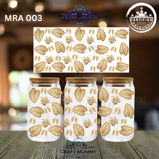 Monstera Series- MRA 003 16 oz UV DTF Wrap