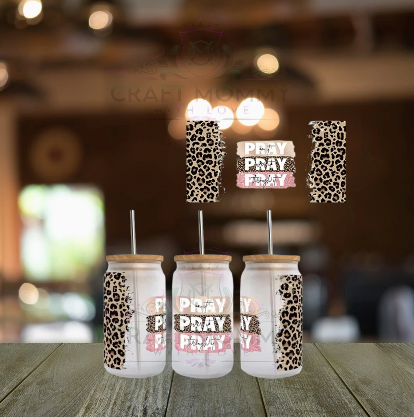 Pray Pray Pray UV DTF Wrap for 16oz