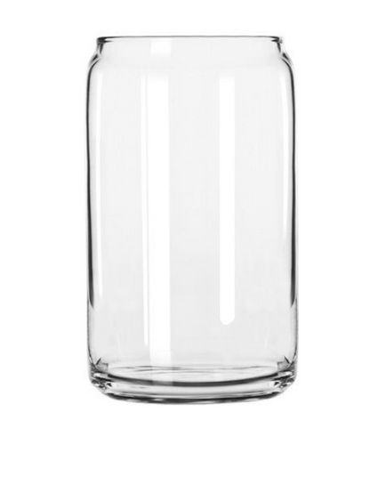 16 oz or 20oz  Blank Libbey Glass beer can