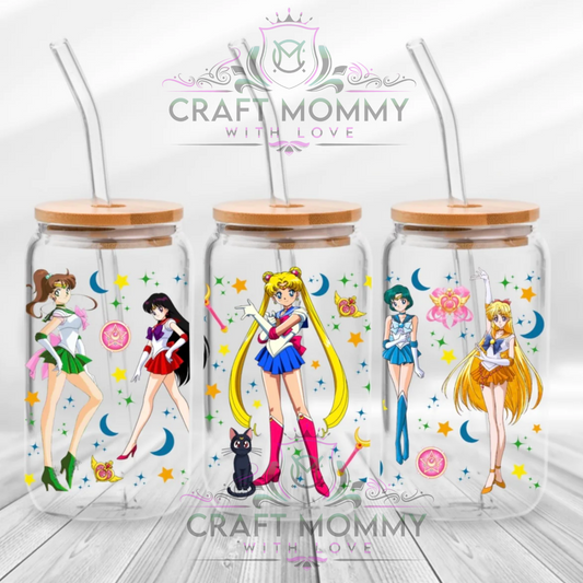 Sailor Moon- UV DTF Wrap 16 oz